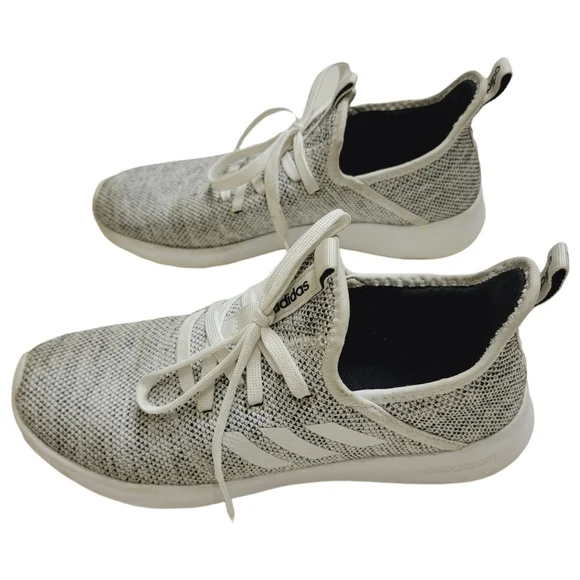 Adidas Gray Sneakers Cloudfoam Pure Running Shoes Size 8.5 - Picture 5 of 9